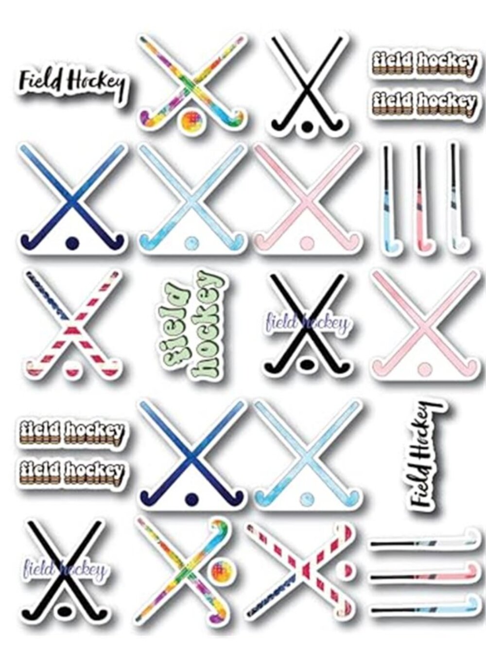 20 Pack Field Hockey Premium Quality Decal Sticker Waterproof Vinyl Truck
